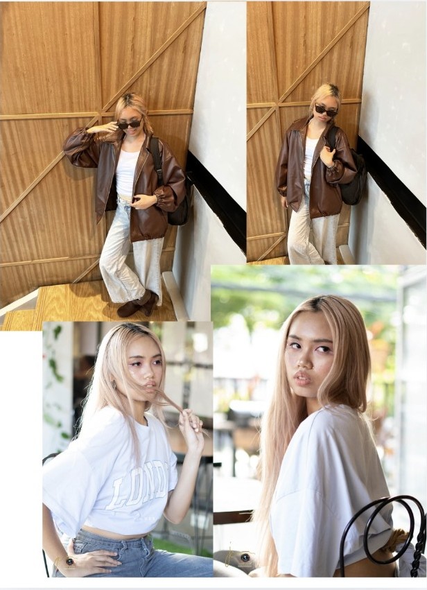 Lifestyle photo collage featuring Althea Louise